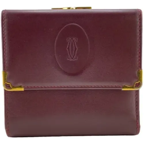 Pre-owned Leather wallets , female, Sizes: ONE SIZE - Cartier Vintage - Modalova