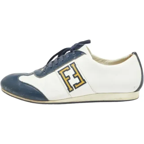 Pre-owned Sneakers, male, , Size: 11 US Pre-owned Leather sneakers - Fendi Vintage - Modalova