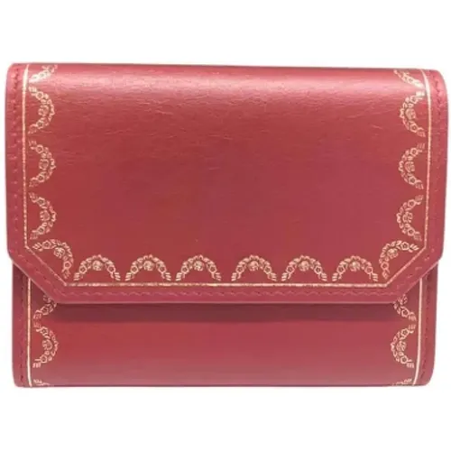 Pre-owned Wallets, female, , Size: ONE SIZE Pre-owned Leather wallets - Cartier Vintage - Modalova