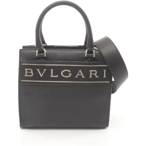 Pre-owned Handbags, female, , Size: ONE SIZE Pre-owned Leather handbags - Bvlgari Vintage - Modalova