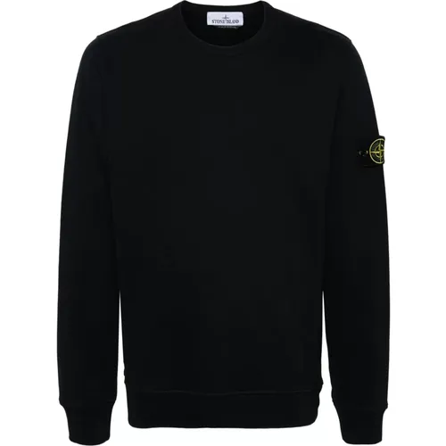 Bio-Baumwoll-Crewneck-Sweatshirt , Herren, Größe: L - Stone Island - Modalova