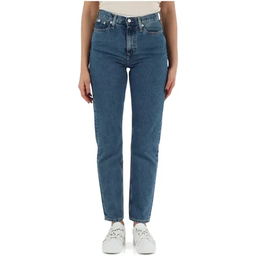Authentische Slim Gerades Jeans , Damen, Größe: W25 - Calvin Klein Jeans - Modalova