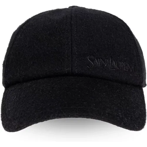 Cashmere baseball cap , female, Sizes: 57 CM, 59 CM - Saint Laurent - Modalova