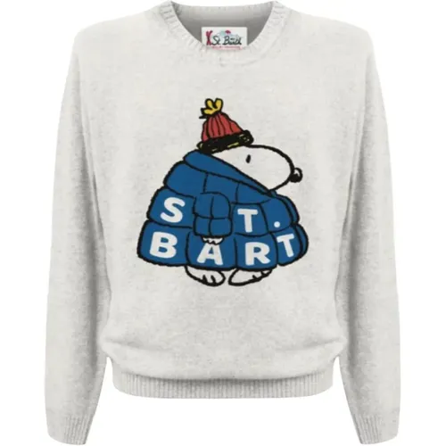 Snoopy Crew Neck Pullover , Herren, Größe: M - MC2 Saint Barth - Modalova