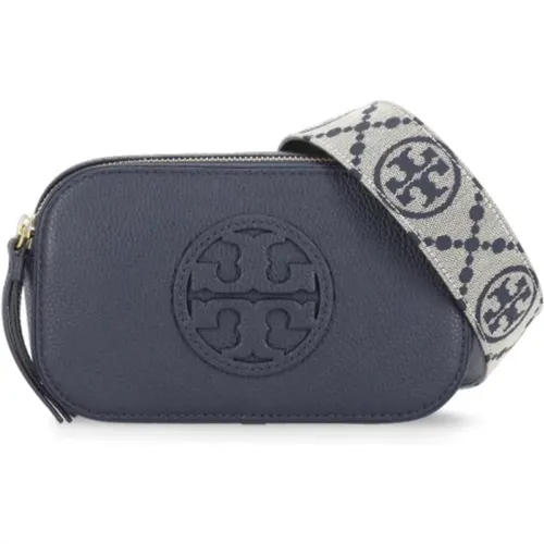 Leather Shoulder Bag with Double T Logo , female, Sizes: ONE SIZE - TORY BURCH - Modalova