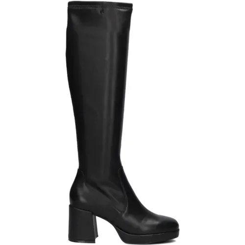 Schwarze Damen Stiefeletten , Damen, Größe: 38 EU - Mexx - Modalova