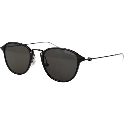 Sunglasses, male, , Size: 51 MM Stylish Sunglasses with Model Mb0155S - Montblanc - Modalova