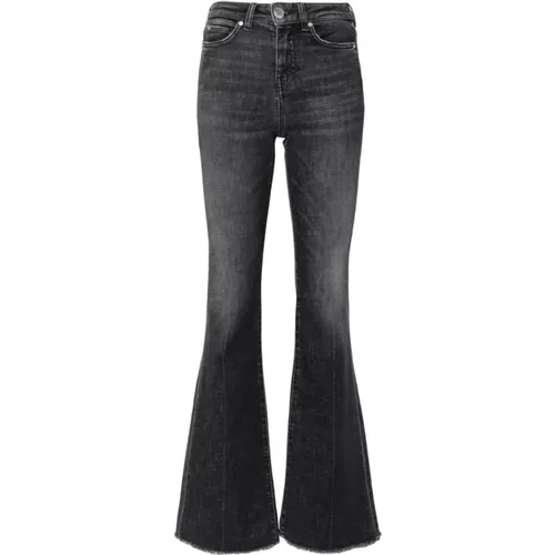 Faded Denim Flared Jeans , Damen, Größe: W30 - pinko - Modalova
