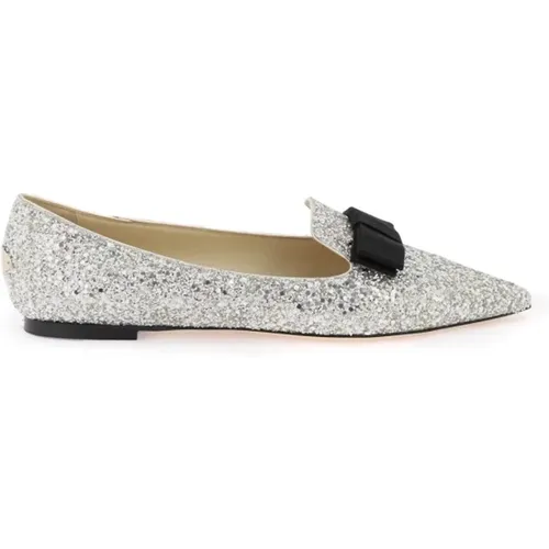 Glittered Gala Ballet Flats , Damen, Größe: 38 EU - Jimmy Choo - Modalova