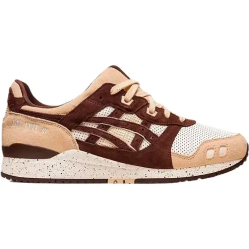 Sneakers, male, , Size: 7 US Leather Textile Sneakers with Suede Overlays - ASICS - Modalova