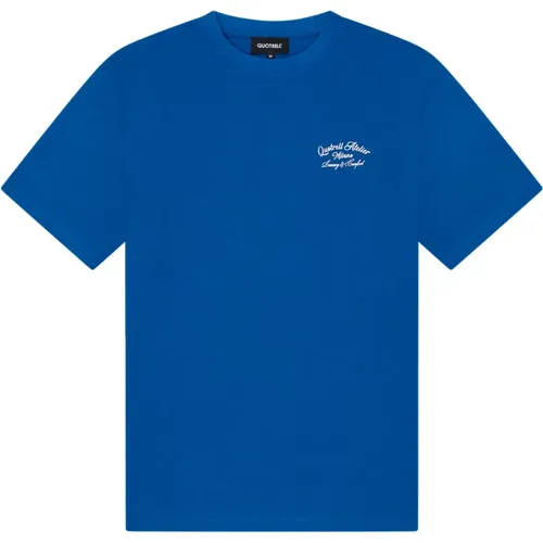Milano T-Shirt Herren Dunkelblau , Herren, Größe: L - Quotrell - Modalova