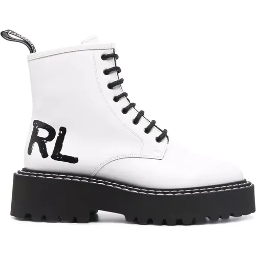 Patrol II brush logo booties , female, Sizes: 3 UK, 7 UK - Karl Lagerfeld - Modalova