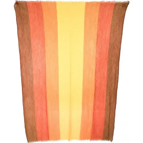 Pre-owned Scarves, female, , Size: ONE SIZE Pre-owned Cashmere scarves - Hermès Vintage - Modalova