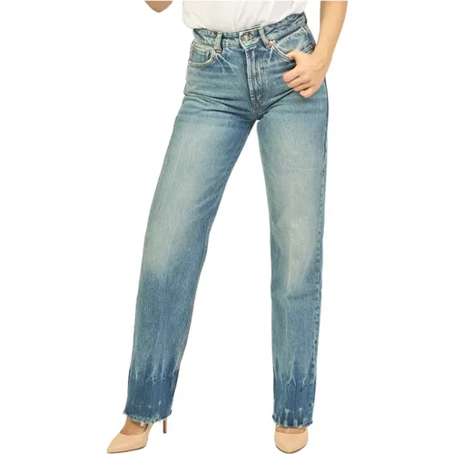 Pocket jeans with button and zip , female, Sizes: W27, W26, W28, W29, W30 - Hugo Boss - Modalova