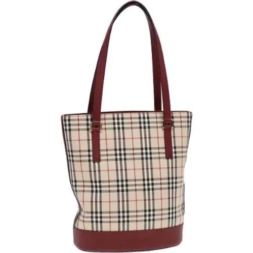 Pre-owned Tote Bags, female, , Size: ONE SIZE Pre-owned Canvas handbags - Burberry Vintage - Modalova