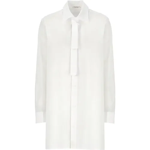 Weiße Bluse mit Spitzenkragen , Damen, Größe: S - Yohji Yamamoto - Modalova