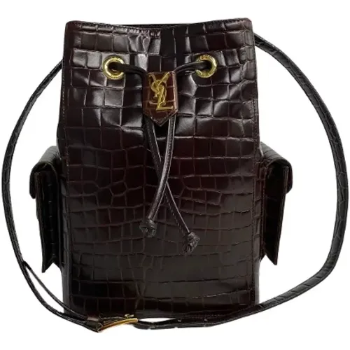 Pre-owned Leather shoulder-bags , female, Sizes: ONE SIZE - Yves Saint Laurent Vintage - Modalova