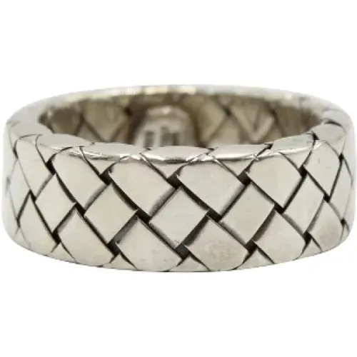 Pre-owned Silver rings , female, Sizes: ONE SIZE - Bottega Veneta Vintage - Modalova