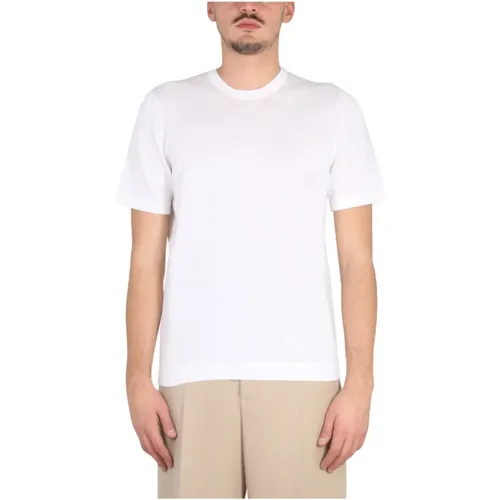 Stylish Crewneck T-Shirt , male, Sizes: L, XL - Drumohr - Modalova