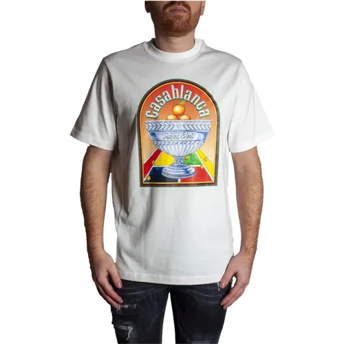 Terrain DOrange T-Shirt with Print , male, Sizes: XL - Casablanca - Modalova