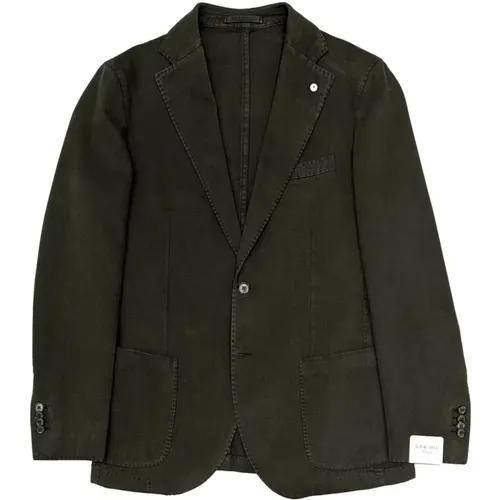Blazers, male, , Size: M Cotton Blazer Timeless Elegance - L.b.m. 1911 - Modalova