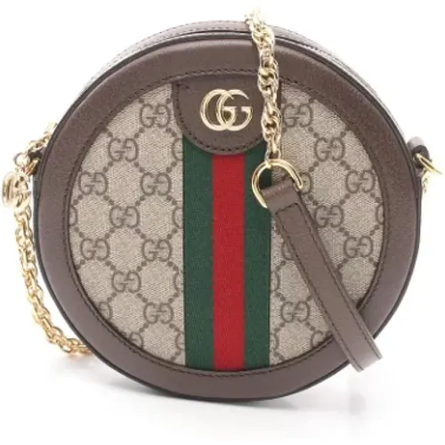 Pre-owned Cross Body Bags, female, , Size: ONE SIZE Pre-owned Leather crossbody-bags - Gucci Vintage - Modalova