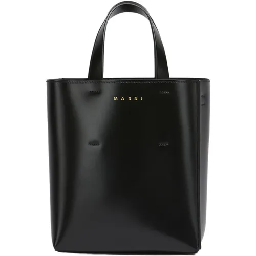 Museo mini bag leather , female, Sizes: ONE SIZE - Marni - Modalova