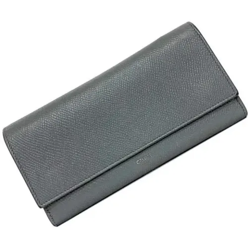 Pre-owned Wallets, female, , Size: ONE SIZE Pre-owned Leather wallets - Celine Vintage - Modalova