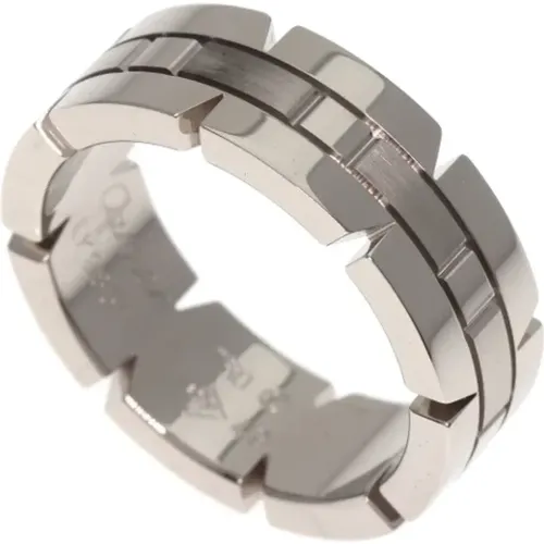 Pre-owned Jewellery, female, , Size: ONE SIZE Pre-owned White Gold rings - Cartier Vintage - Modalova