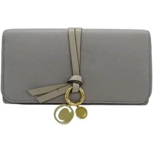 Pre-owned Wallets, female, , Size: ONE SIZE Pre-owned Leather wallets - Chloé Pre-owned - Modalova