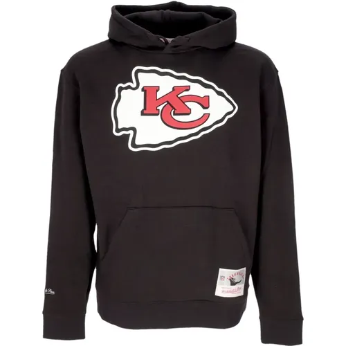 Hoodies, male, , Size: XL Kansas City Chiefs Logo Hoodie - Mitchell & Ness - Modalova