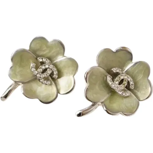 Pre-owned Jewellery, female, , Size: ONE SIZE Pre-owned Metal earrings - Chanel Vintage - Modalova