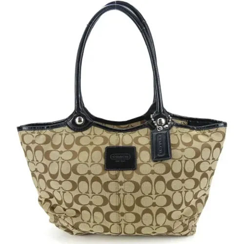 Pre-owned Tote Bags, female, , Size: ONE SIZE Pre-owned Canvas shoulder-bags - Coach Pre-owned - Modalova