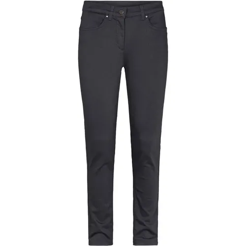 Slim Anthracite Trousers , female, Sizes: 4XL, XS, 2XL, M, XL, 3XL, S, L - LauRie - Modalova