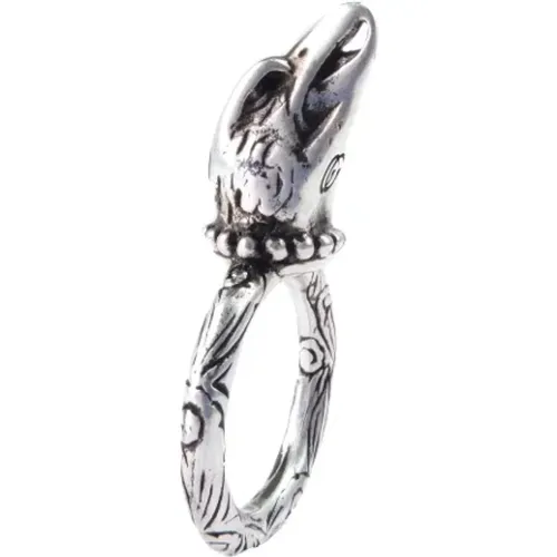 Pre-owned Silver rings , female, Sizes: ONE SIZE - Gucci Vintage - Modalova