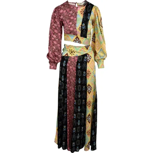 MultiColour Dress , female, Sizes: S, 2XS - Akep - Modalova