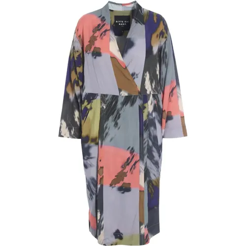 Shadow Collage Kimono Dress , female, Sizes: XS, M, 2XL, L, S, XL - Bitte Kai Rand - Modalova