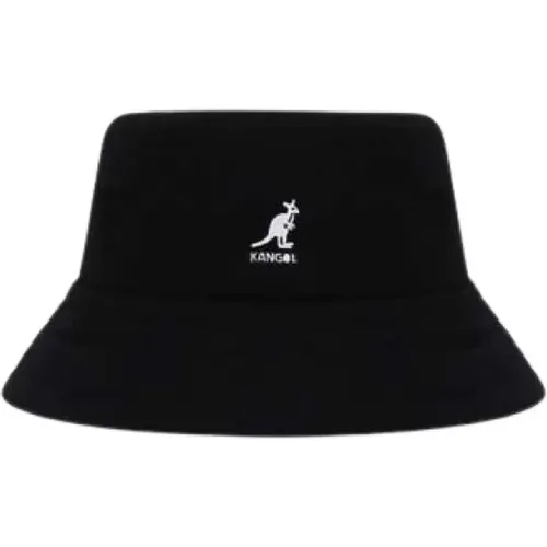 Wool Blend Scarf with Embroidered Logo , male, Sizes: S - Kangol - Modalova