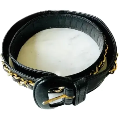 Pre-owned Belts, female, , Size: ONE SIZE Pre-owned Leather belts - Chanel Vintage - Modalova