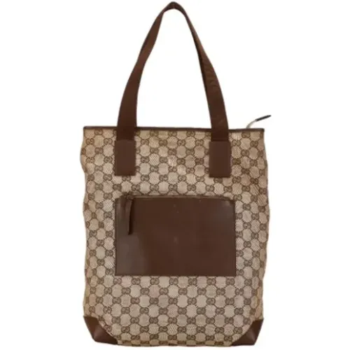 Pre-owned Tote Bags, female, , Size: ONE SIZE Pre-owned Canvas handbags - Gucci Vintage - Modalova