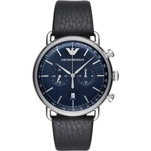 Elegant and Functional Quartz Watch , unisex, Sizes: ONE SIZE - Emporio Armani - Modalova