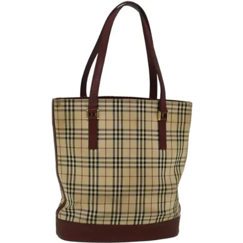 Pre-owned Tote Bags, female, , Size: ONE SIZE Pre-owned Canvas totes - Burberry Vintage - Modalova