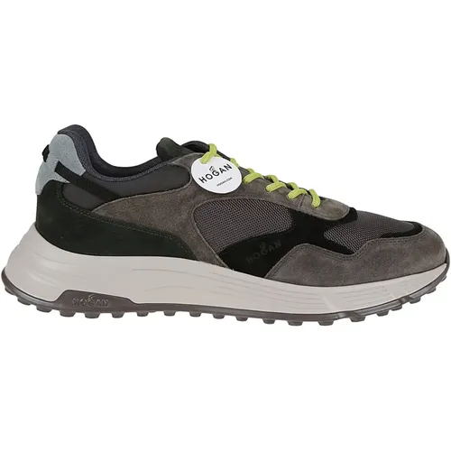 MMH Hyperlight Allacciato Sneakers for Men , male, Sizes: 8 UK, 8 1/2 UK - Hogan - Modalova