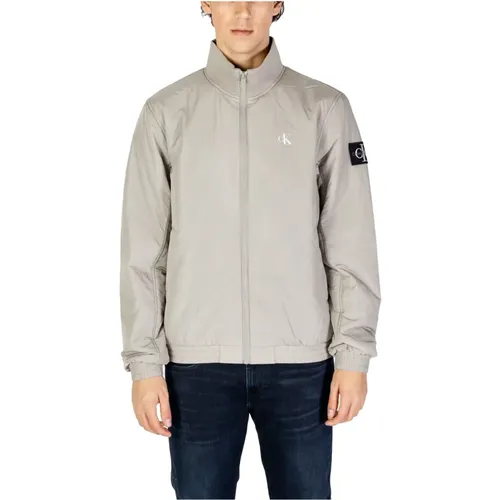 Light Jackets, male, , Size: M Padded Harrington Jacket Mens Collection - Calvin Klein Jeans - Modalova