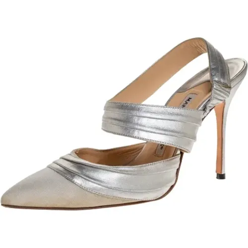 Pre-owned Pumps, female, , Size: 7 US Pre-owned Leather heels - Manolo Blahnik Pre-owned - Modalova