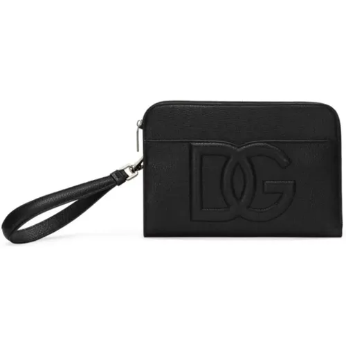 Wallets & Cardholders, male, , Size: ONE SIZE Pouch Bags - Dolce & Gabbana - Modalova