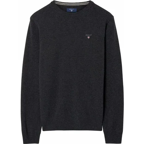 Lambswool Crew Neck Sweaters Gant - Gant - Modalova