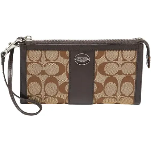 Pre-owned Clutches, female, , Size: ONE SIZE Pre-owned Canvas handbags - Coach Pre-owned - Modalova