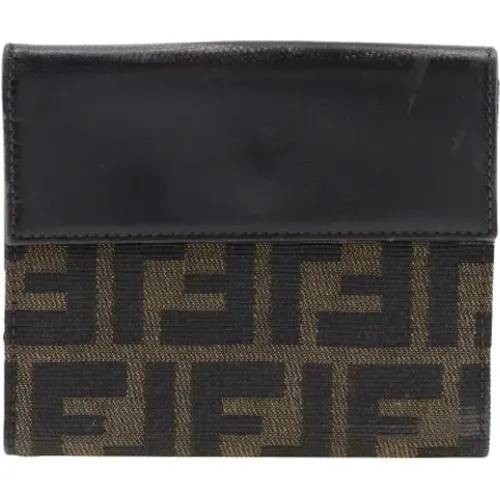 Pre-owned Wallets, female, , Size: ONE SIZE Pre-owned Canvas wallets - Fendi Vintage - Modalova