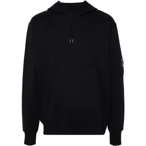 Cotton Logo Detail Sweatshirt , male, Sizes: M, XL - C.P. Company - Modalova